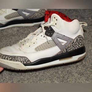 Jordan Spiz’ike White/red/grey. Condition: Used about 5 years old size: 6.5W
